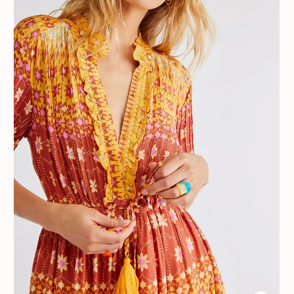 NWT Free People Rare Feeling Maxi Dress - Picture 3 of 8